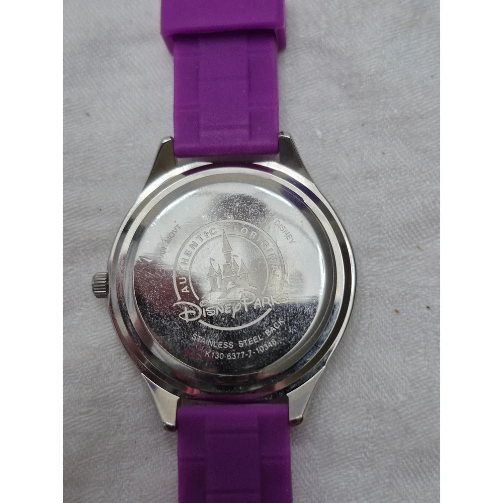 Disney Parks Mickey Mouse Watch Unisex OS Purple Y2K Silicone Strap Retro Disney